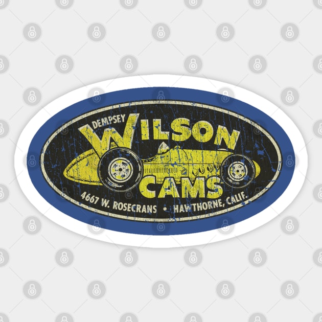 Dempsey Wilson Racing Cams 1963 Sticker by JCD666